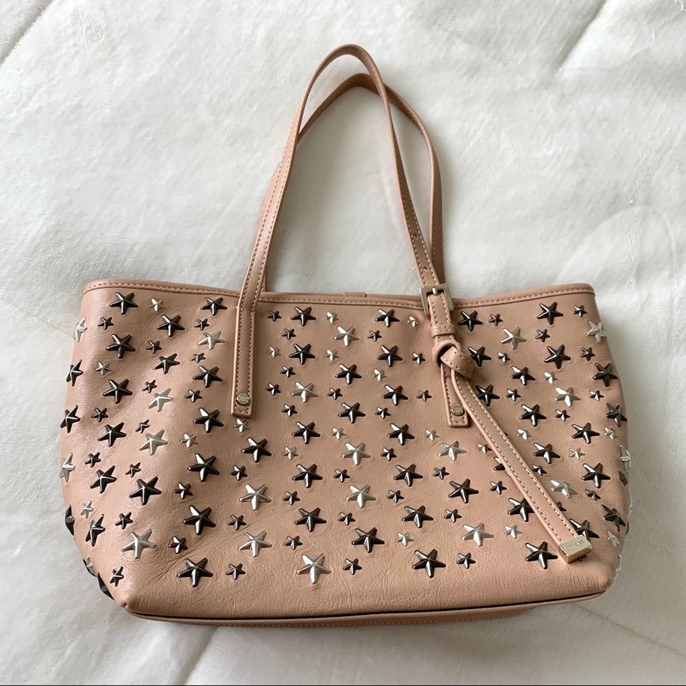 Jimmy choo Sasha star studded tote bag